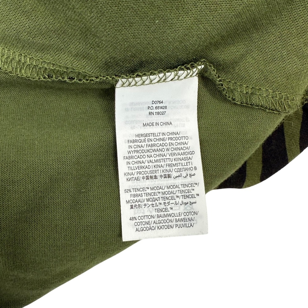 Boden Olive Green Zebra-Print Midi Shirt Dress - Picture 7 of 7